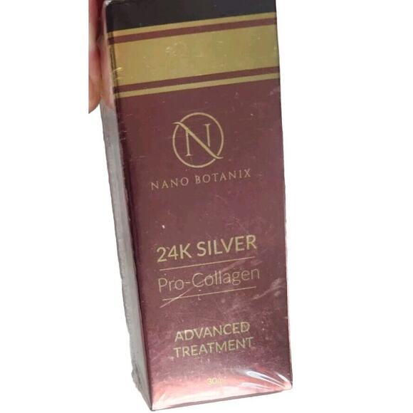 Nano Botanix Pro Collagen Moisturizer Face 24K Silver Advanced Serum Sealed NEW - Picture 1 of 5